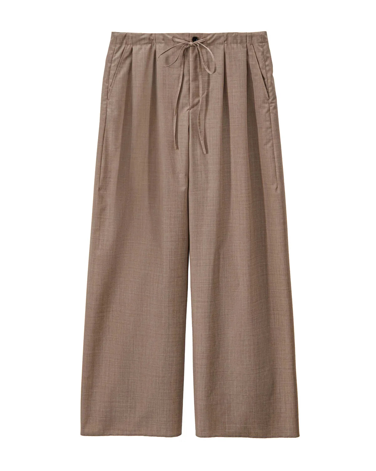 Graphpaper / Fine Wool Heather Drawstring Wide Pants (GL261-40326)