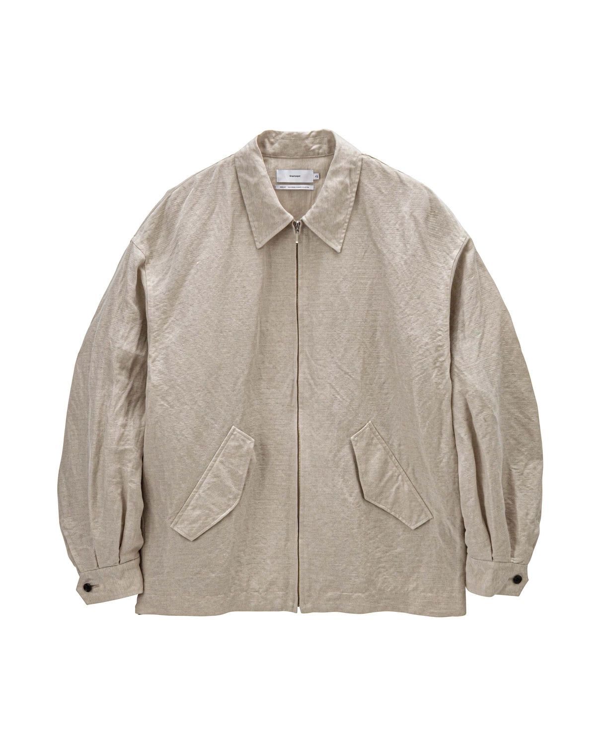 Graphpaper / Linen Cupro Hopsack Harrington Jacket (GM261-30376)