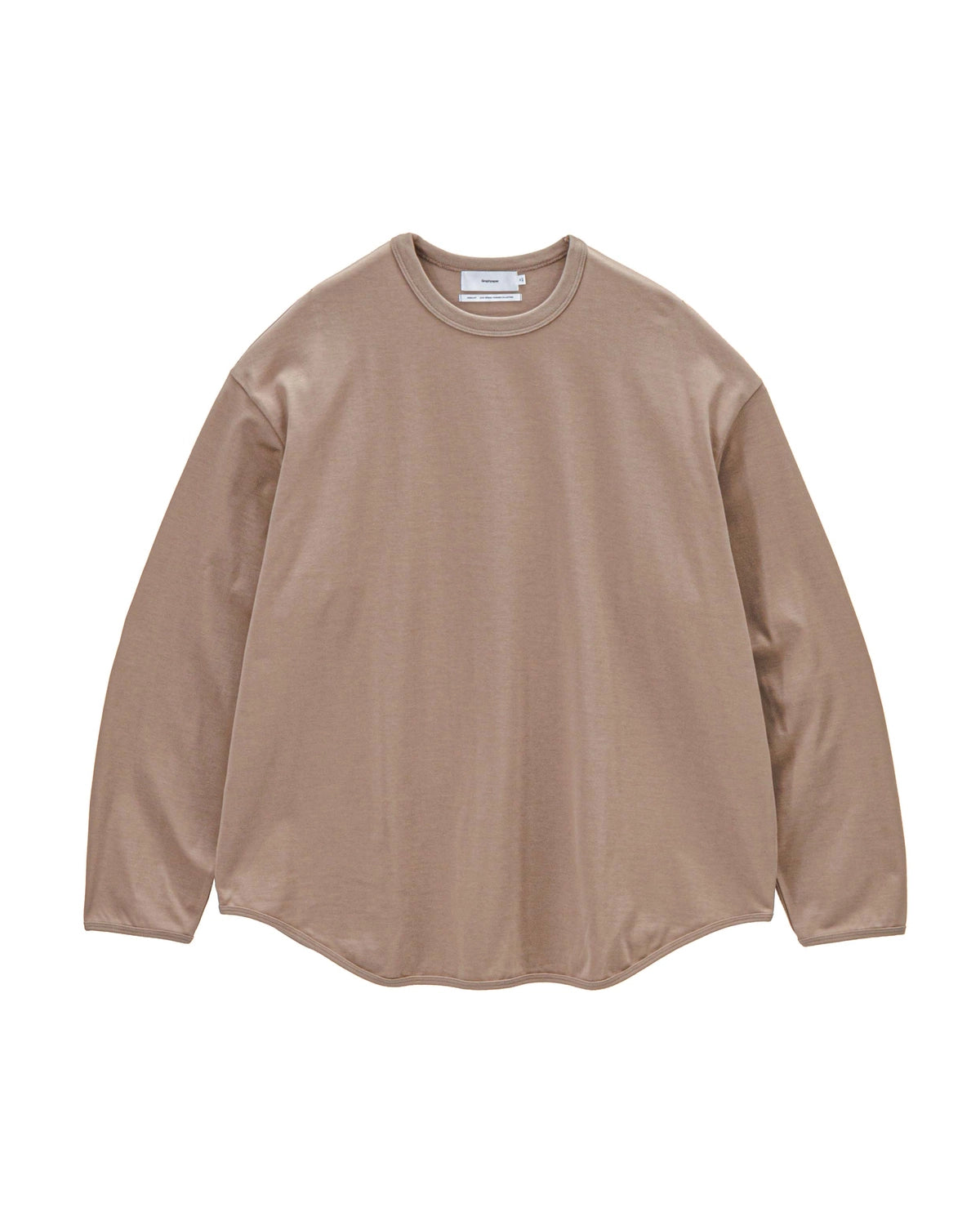 Graphpaper / Tri Spun Cotton Crew Neck Binder L/S Tee (GM261-70349)