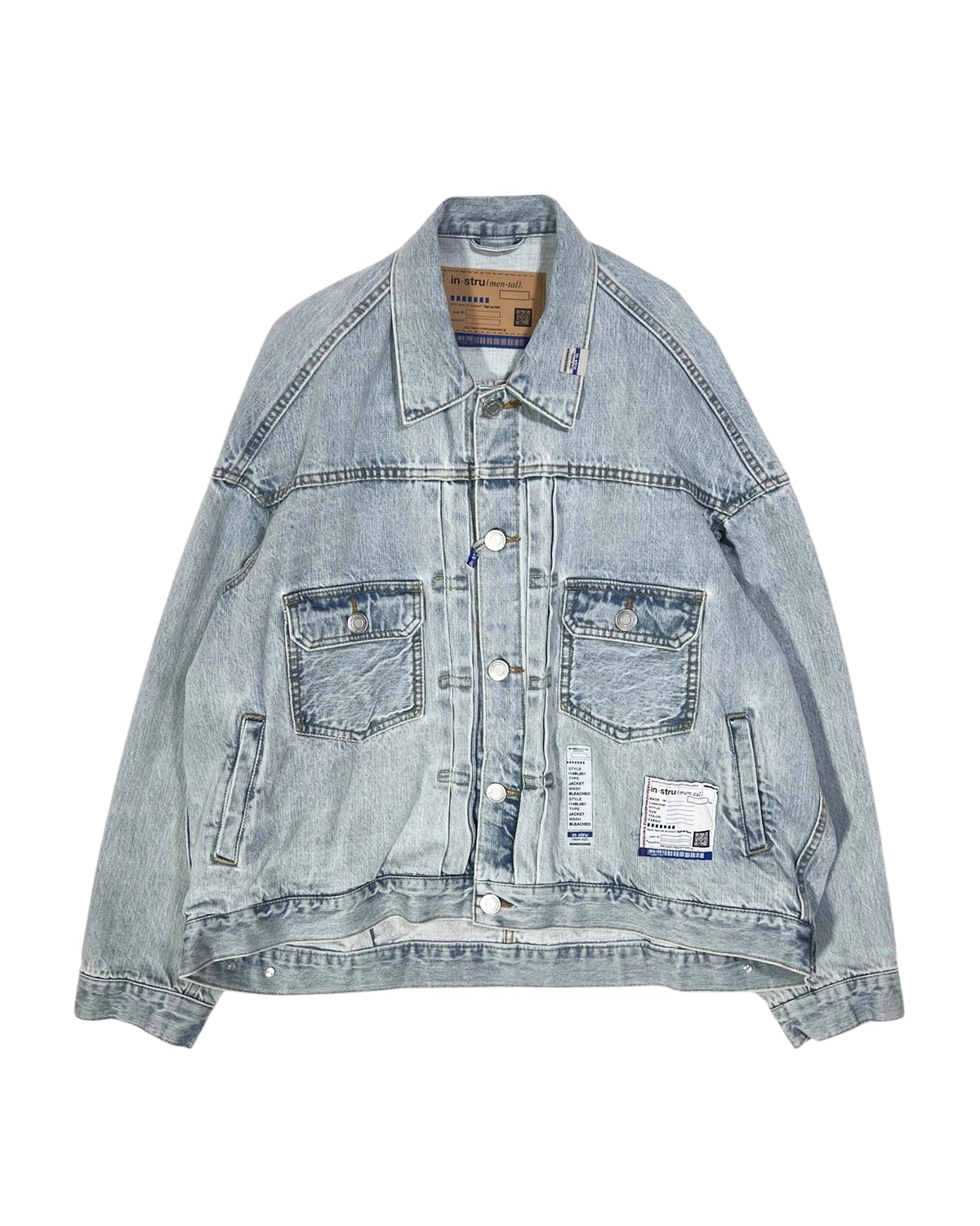 Maison MIHARA YASUHIRO の BLEACHE DENIM JACKET (I14BL051)