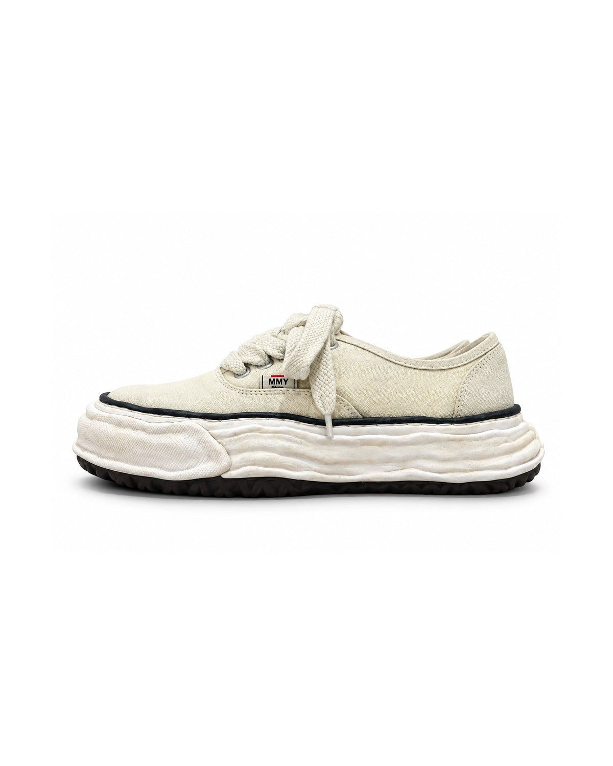Maison MIHARA YASUHIRO の BLIVER RIPPING CANVAS Sneakers (A17FW708)