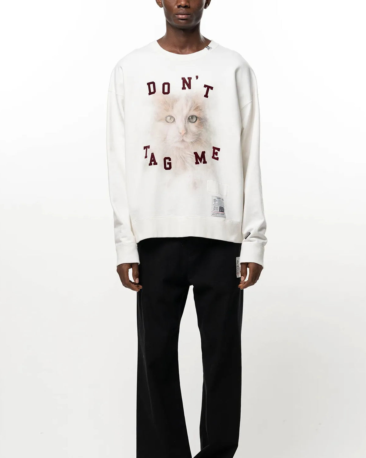 Maison MIHARA YASUHIRO の Cat Printed Sweatshirt (J17PO782)