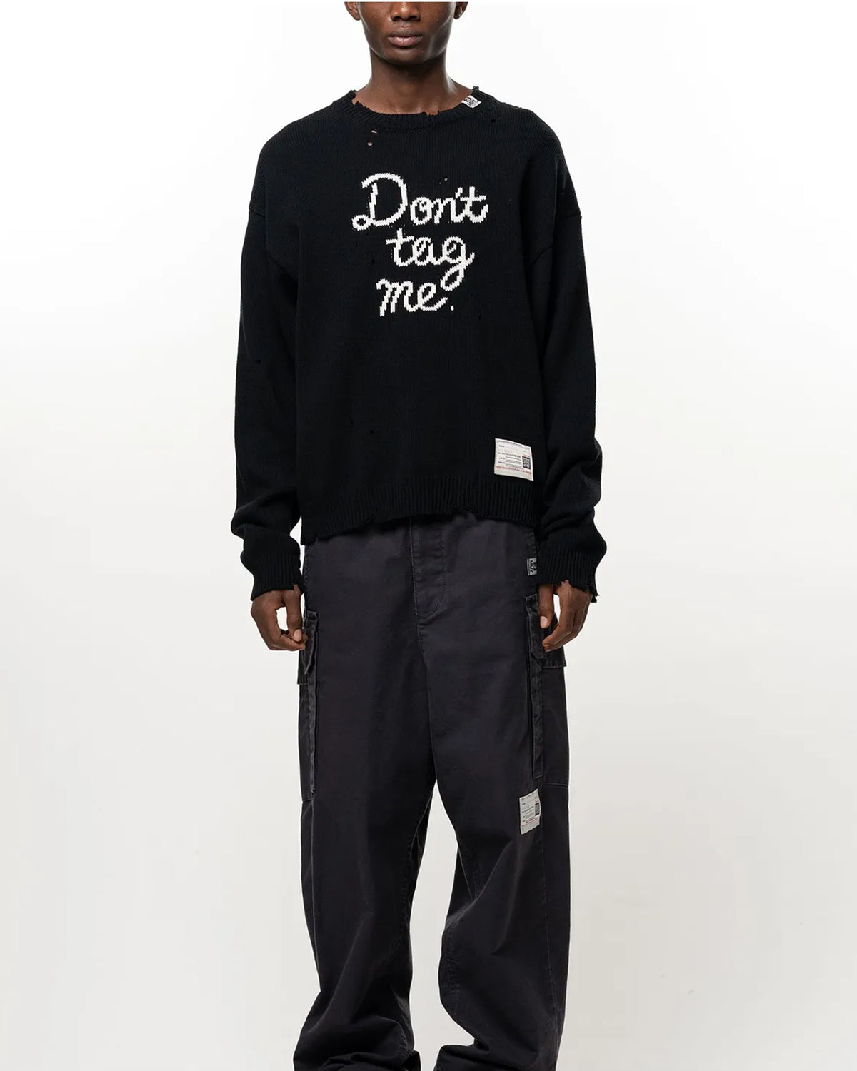 Maison MIHARA YASUHIRO の Don't Tag Me Jacquard Knit Sweater (A17SW521)