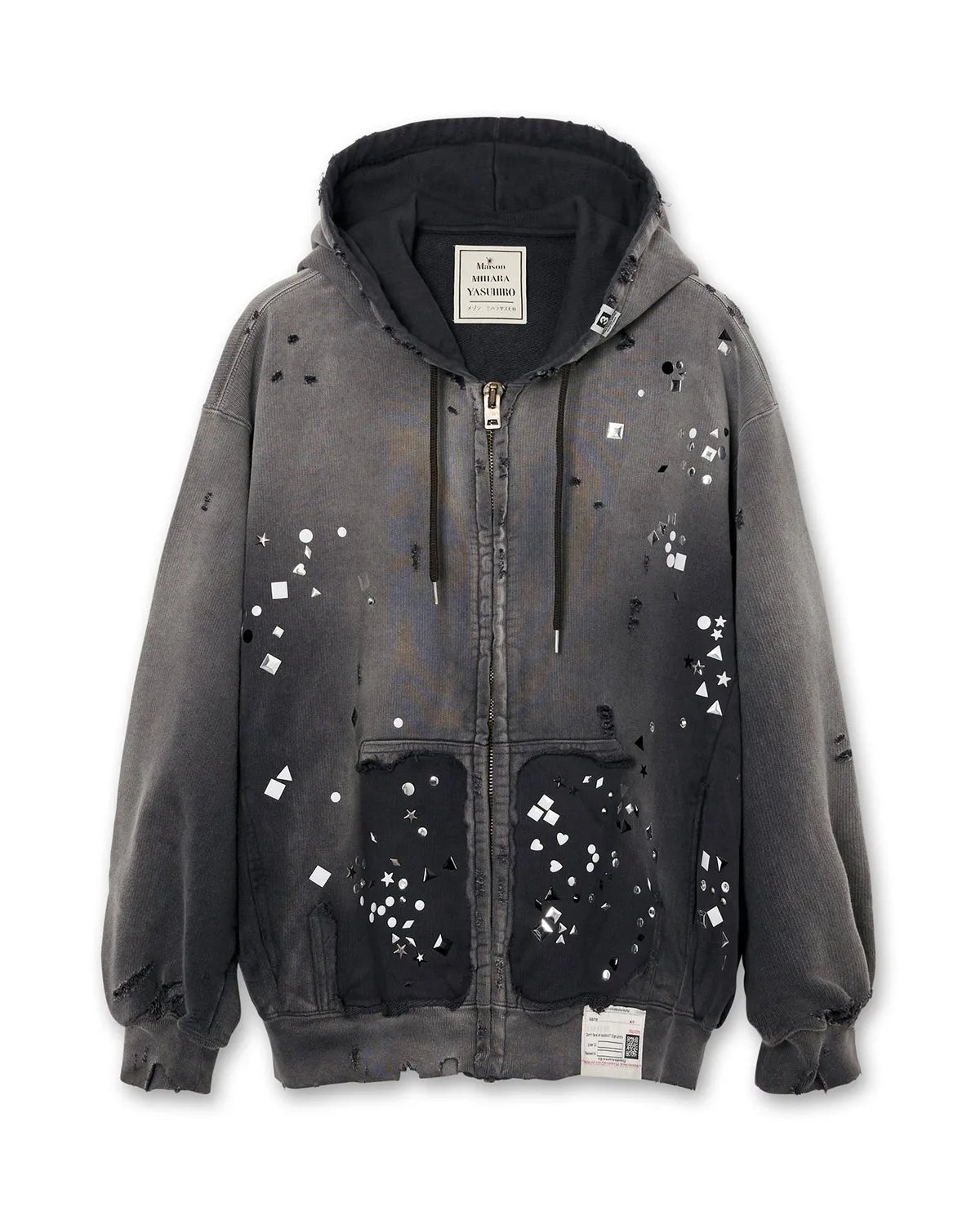 Maison MIHARA YASUHIRO の Embellished Sun Faded Parka (B15PK551)