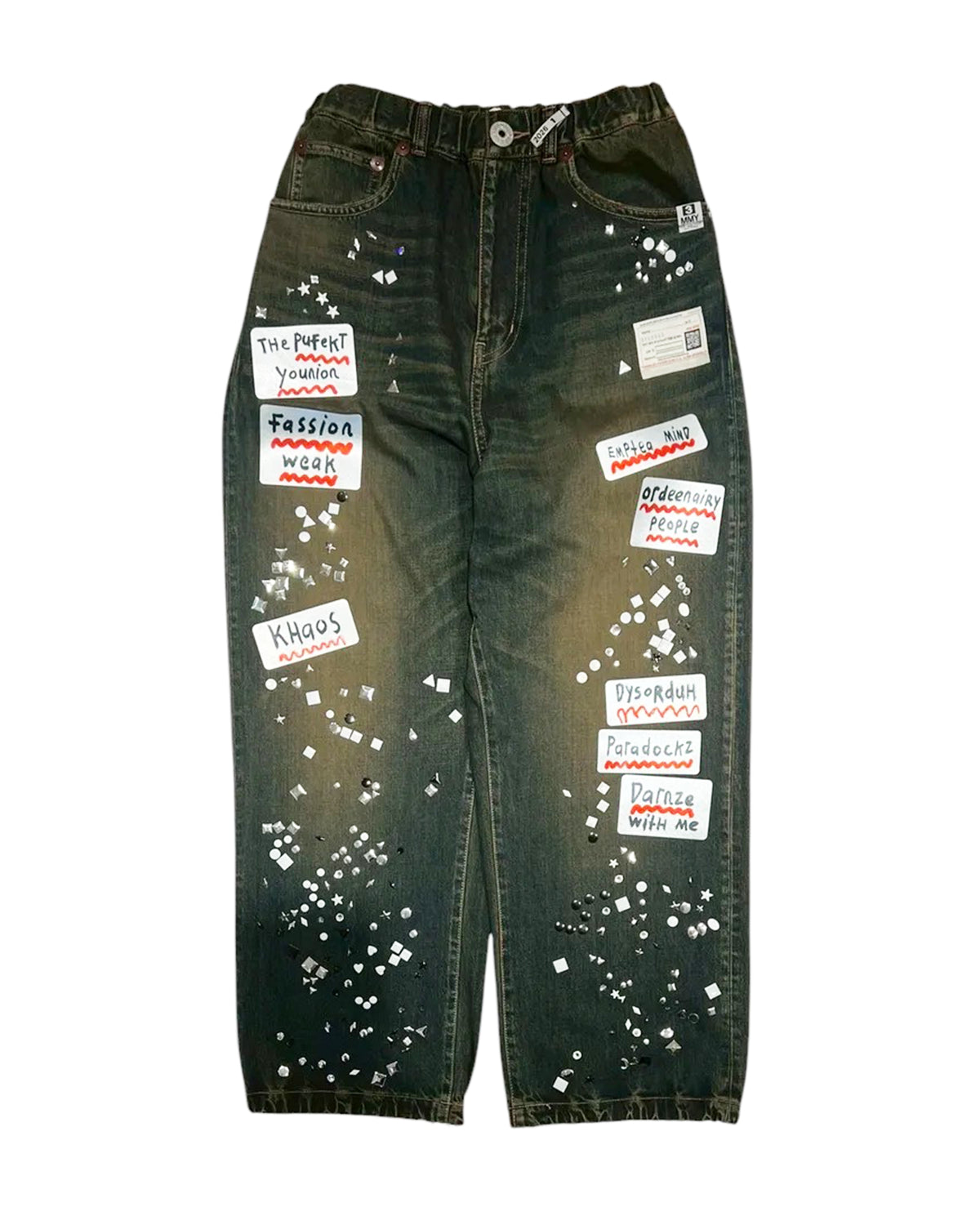 Maison MIHARA YASUHIRO の JEANS w STICKER (A16PT025)