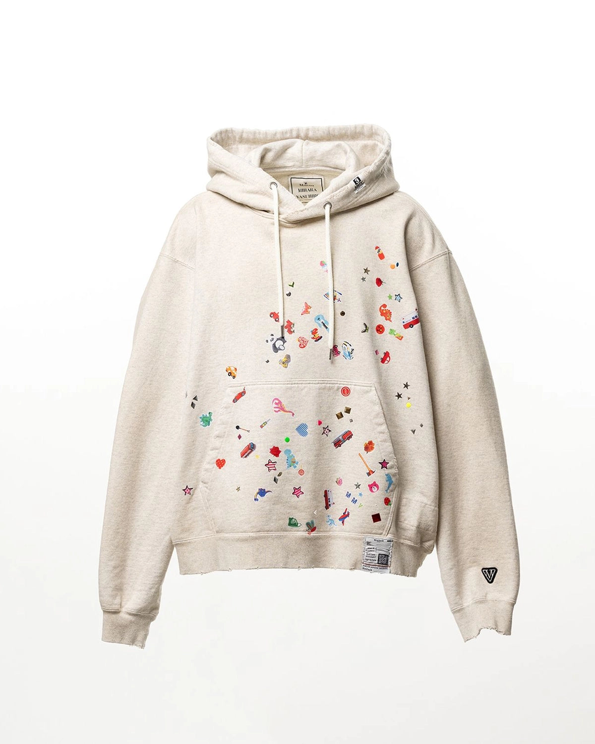 Maison MIHARA YASUHIRO の Kids Sticker Printed Hoodie (J16HD731)