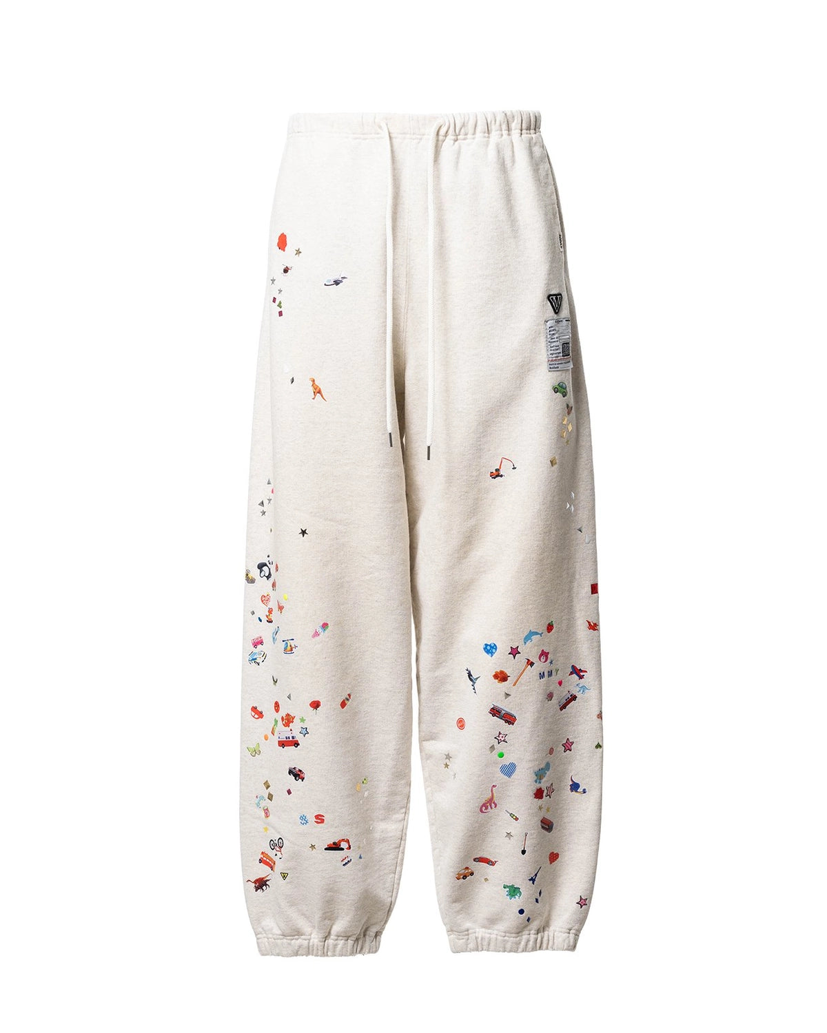 Maison MIHARA YASUHIRO の Kids Sticker Printed Sweat Pants (J16PT732)