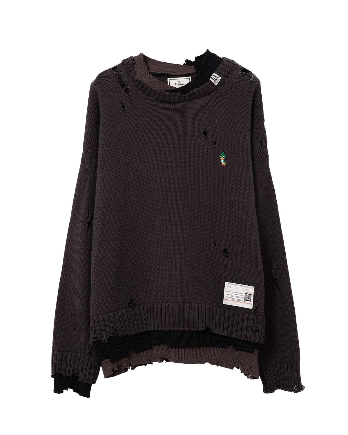 Maison MIHARA YASUHIRO の Triple Layered Knit Sweater (A15SW532)