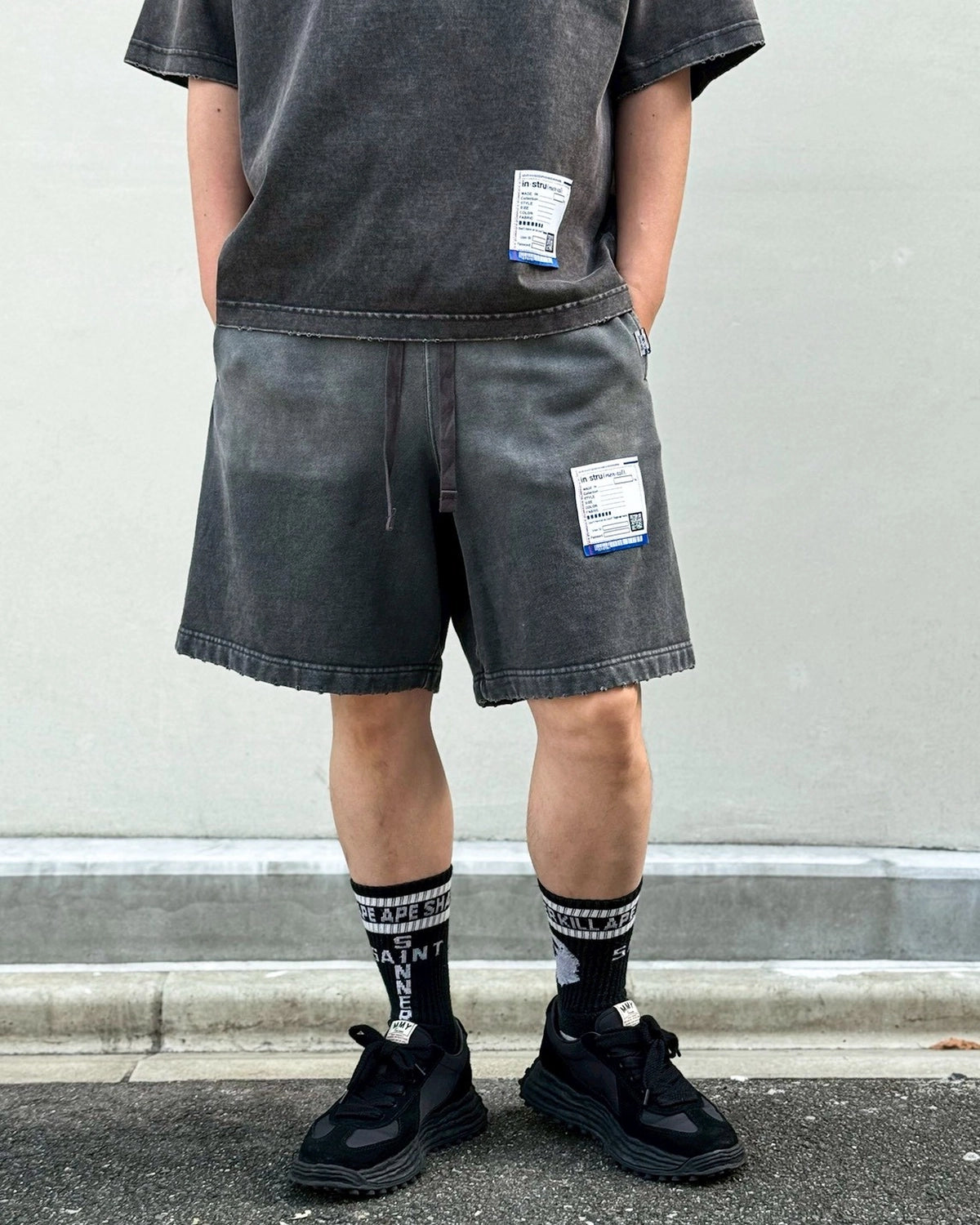 Maison MIHARA YASUHIRO in・stru(men-tal). のDISTRESSED SHORTS (I17SP524)