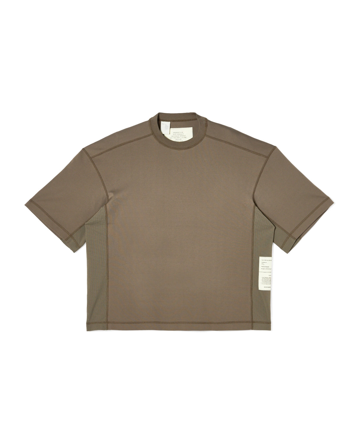 N.HOOLYWOOD TEST PRODUCT EXCHANGE SERVICE の PANELED T-SHIRT (9261-CS55-009)