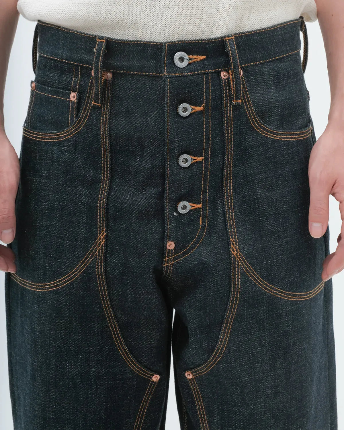 SUGARHILL / CLASSIC DOUBLE KNEE DENIM PANTS (CLASS003)