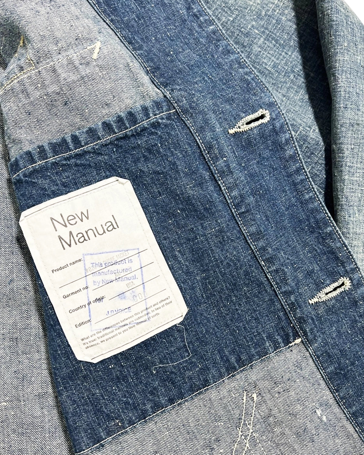 New Manual (※J.B VOICE EXCLUSIVE ) / #024 LE CHORE JACKET (JK-JBV-0001)