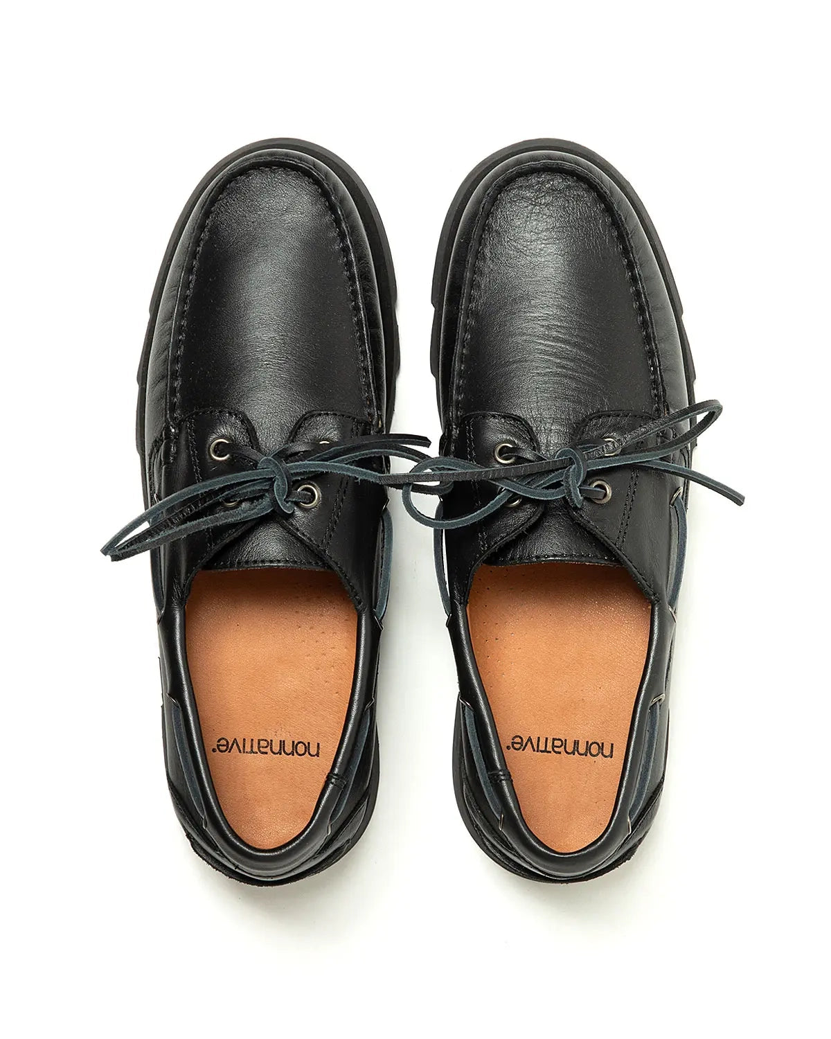 NONNATIVE / OFFICER DECK SHOES COW LEATHER (NN-F4604)