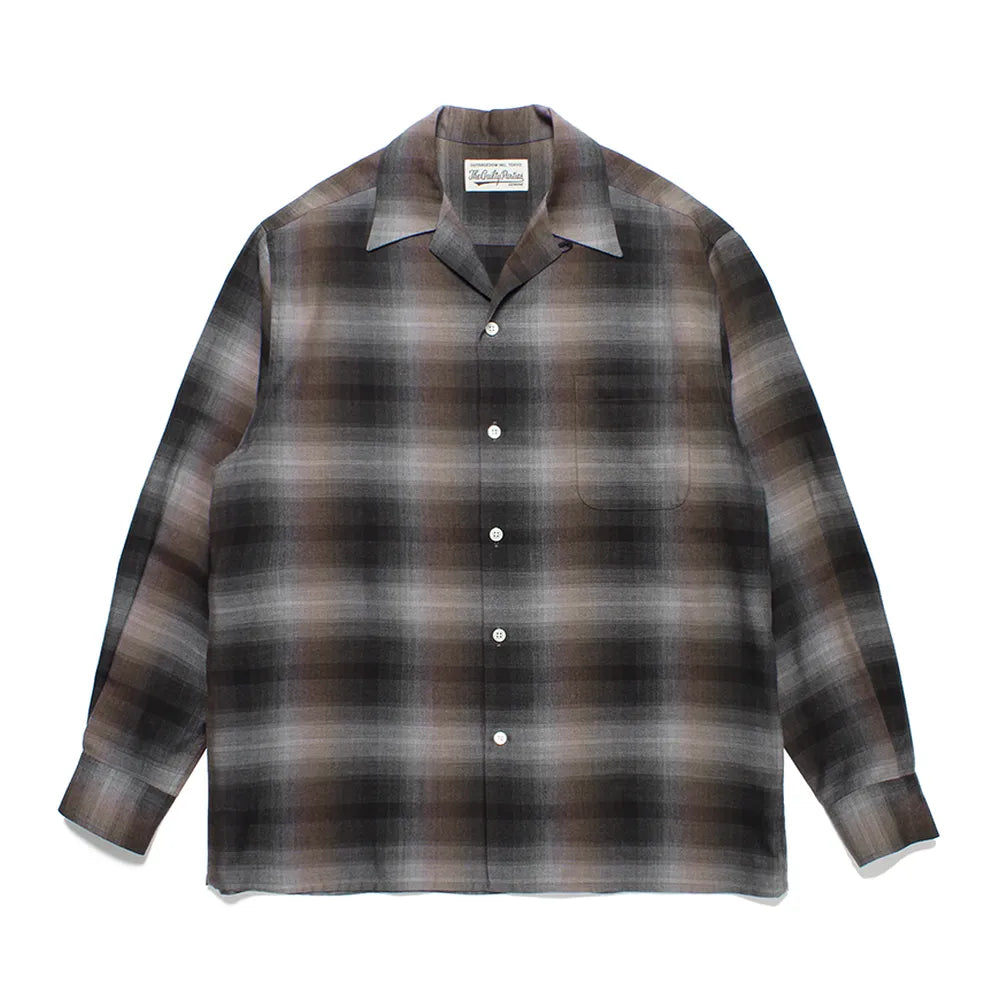 WACKO MARIA(ワコマリア) / OMBRE CHECK OPEN COLLAR SHIRT L/S (TYPE 