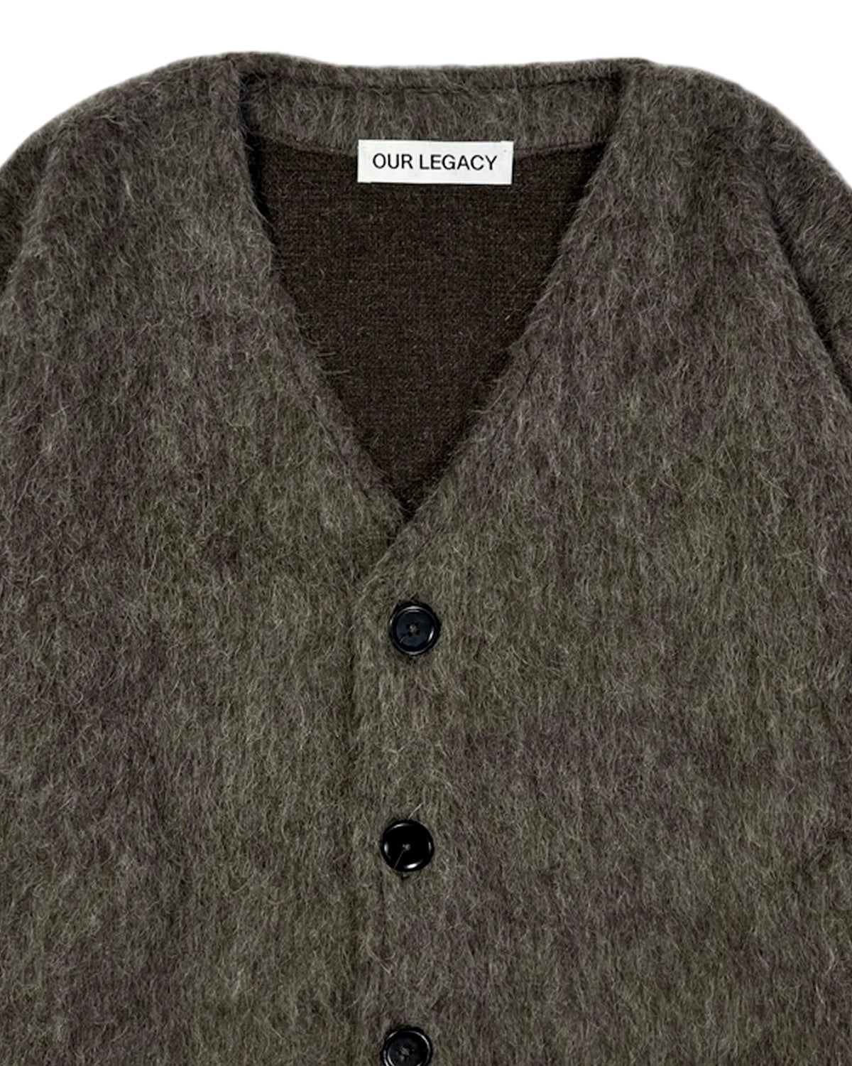 OUR LEGACY / CARDIGAN Mole Grey Hairy Wool (M2266CM)