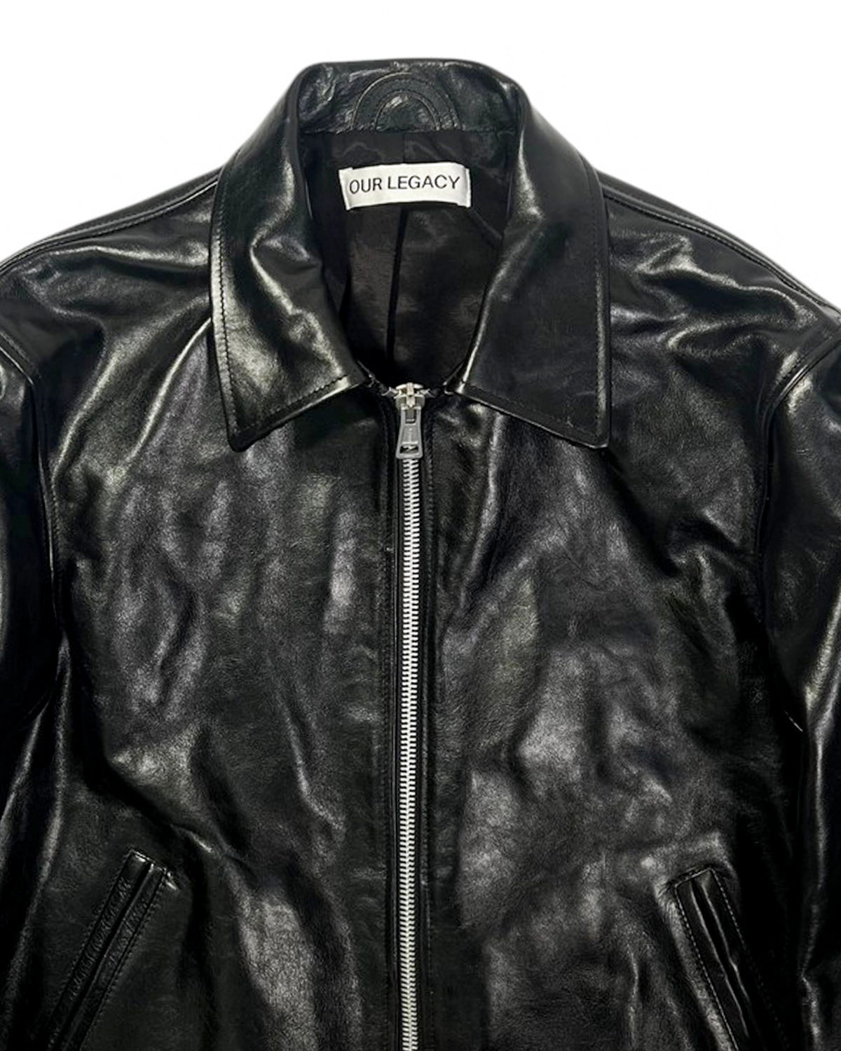 OUR LEGACY / MINI JACKET Top Dyed Black Leather (M4239MTD)