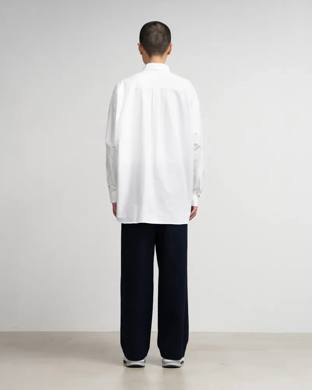 Graphpaper / Oxford Pique Jersey L/S Oversized BD Shirt