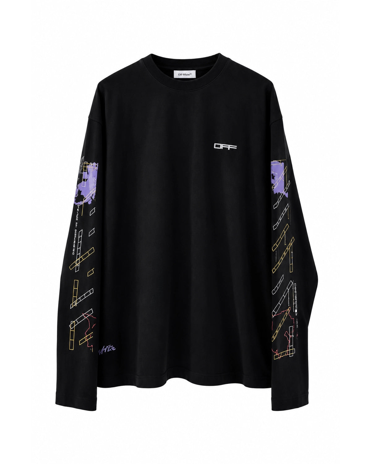 Off-White / ARCHIGEOGRAPHY ARROW SKATE L/S TEE (OMAF26-RTW0092)