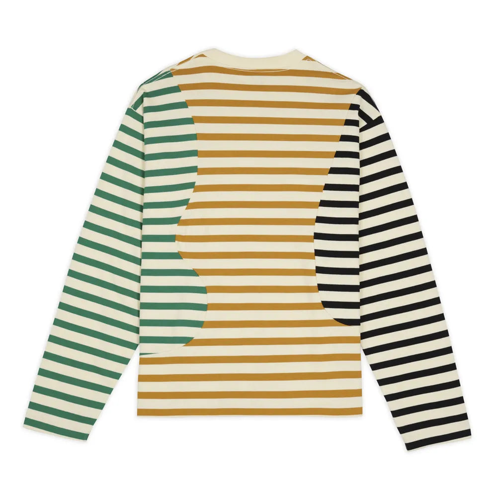 BRAIN DEAD / Organic Paneled Stripe LS Shirt