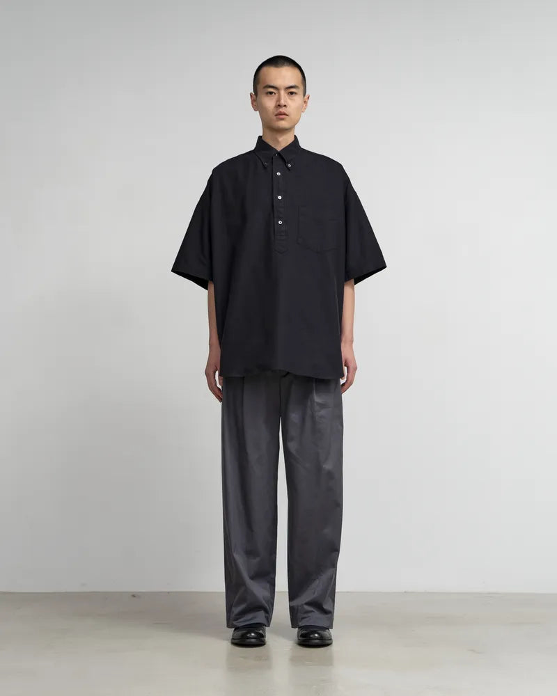 Graphpaper / Oxford S/S Oversized B.D Pullover Shirt (GM252-50077B)