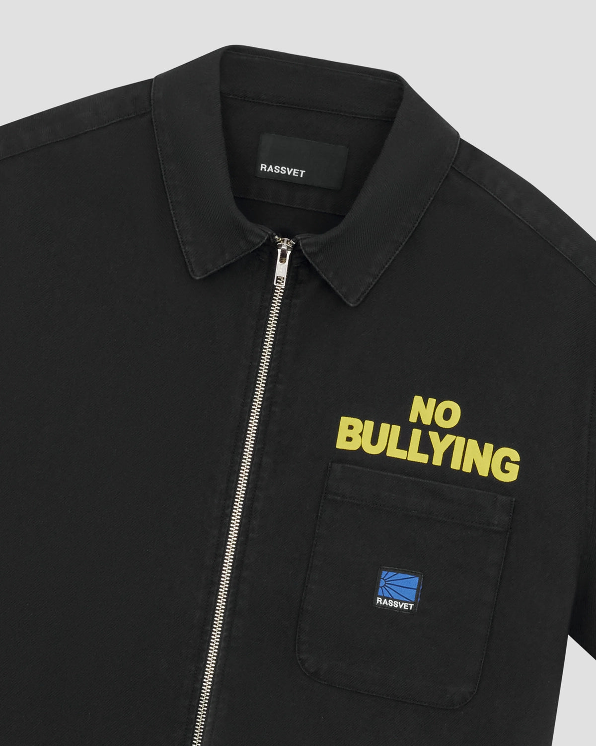 RASSVET / NO BULL YING SS ZIP SHIRT (PACC16B003)