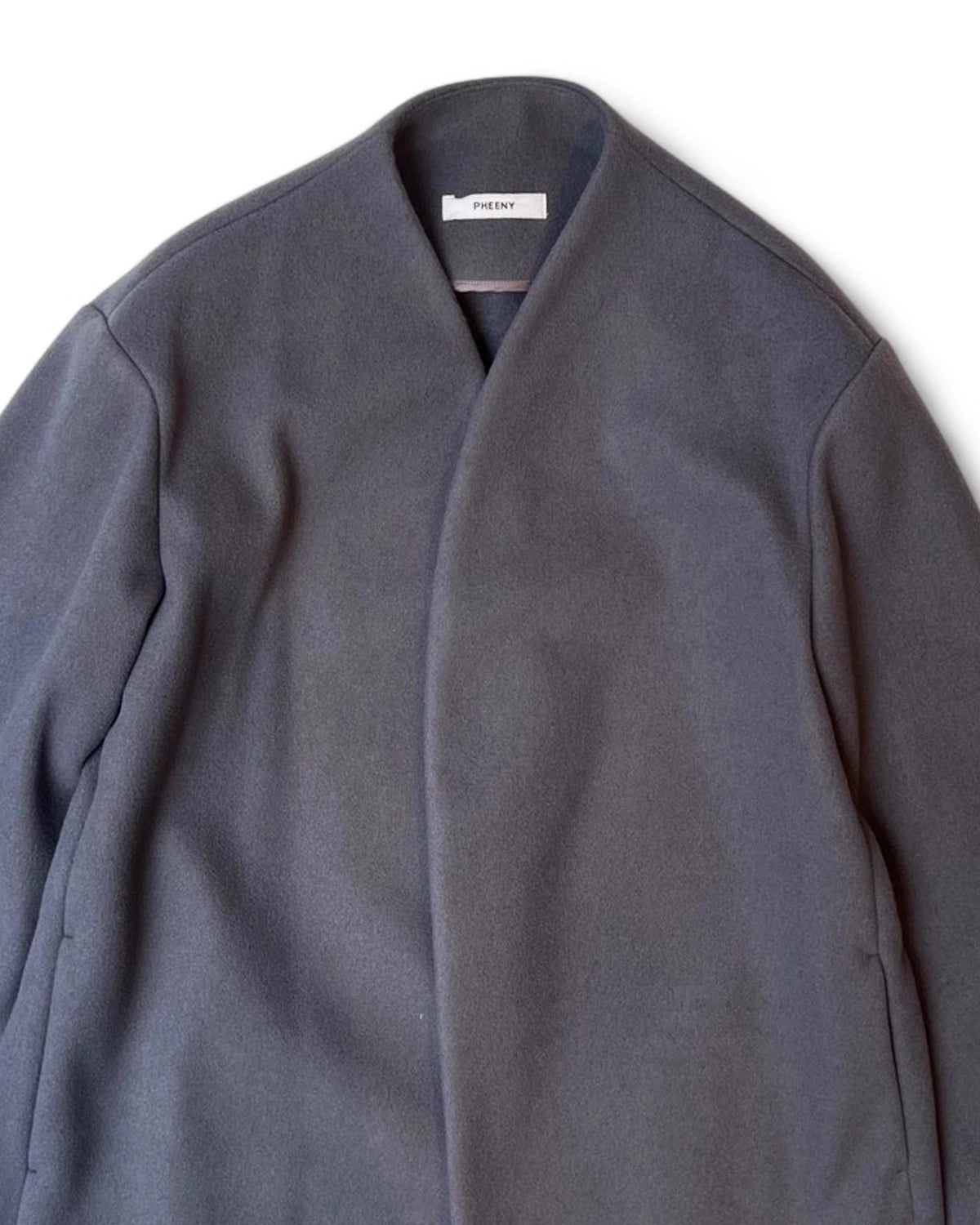 PHEENY / Needle rever stretch scarf coat (PA25-CO01)