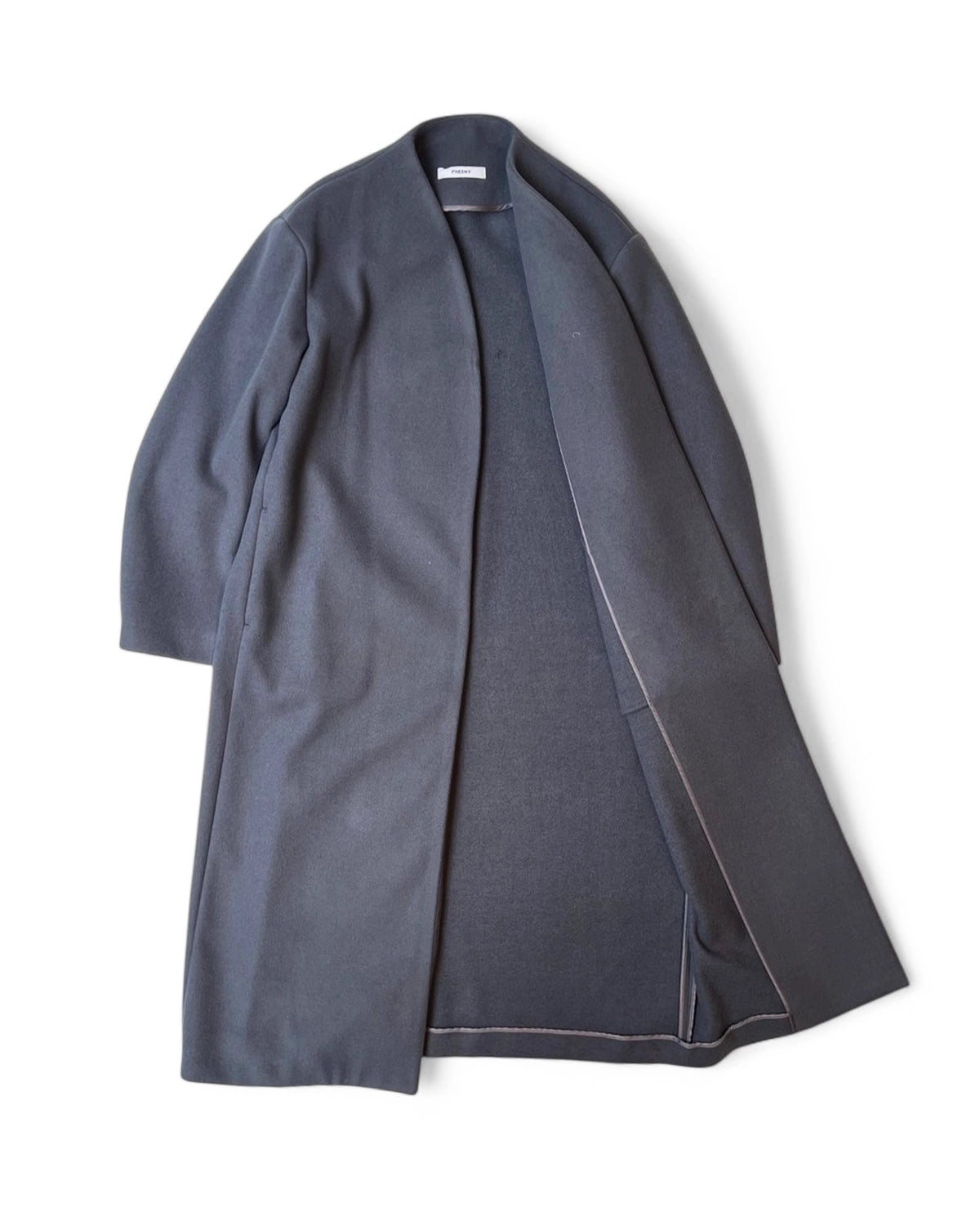 PHEENY / Needle rever stretch scarf coat (PA25-CO01)