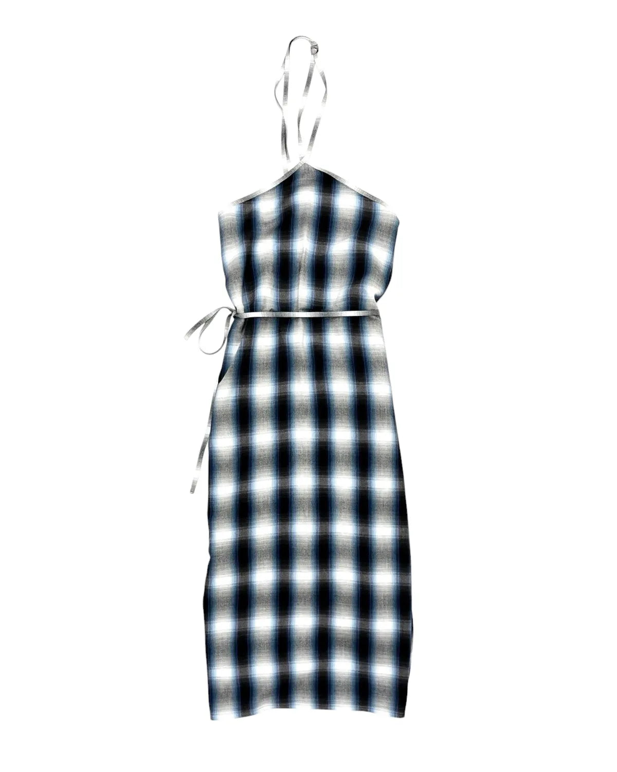 PHEENY の Rayon ombre check apron dress (PS25-OP04)