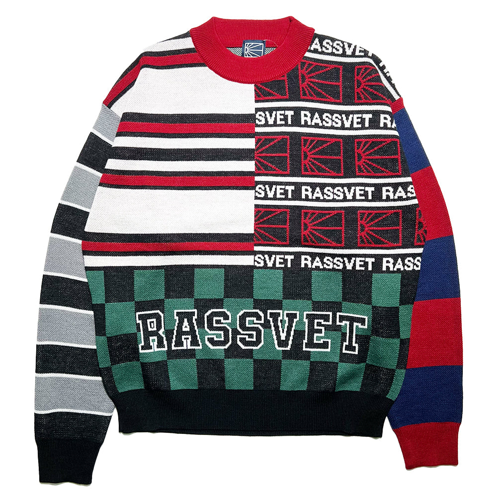 RASSVET / MULTI PANEL CREWNECK JUMPER