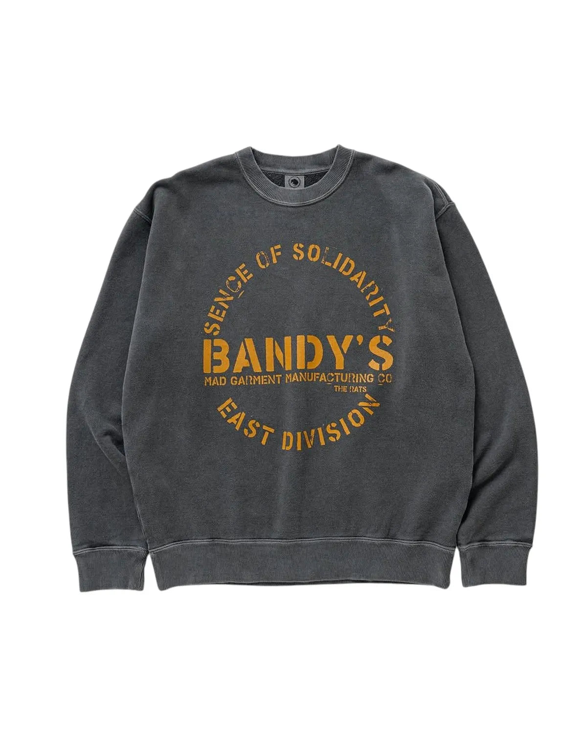 RATS の PIGMENT DYED CREW NECK SWEAT (25'RTC-0203)