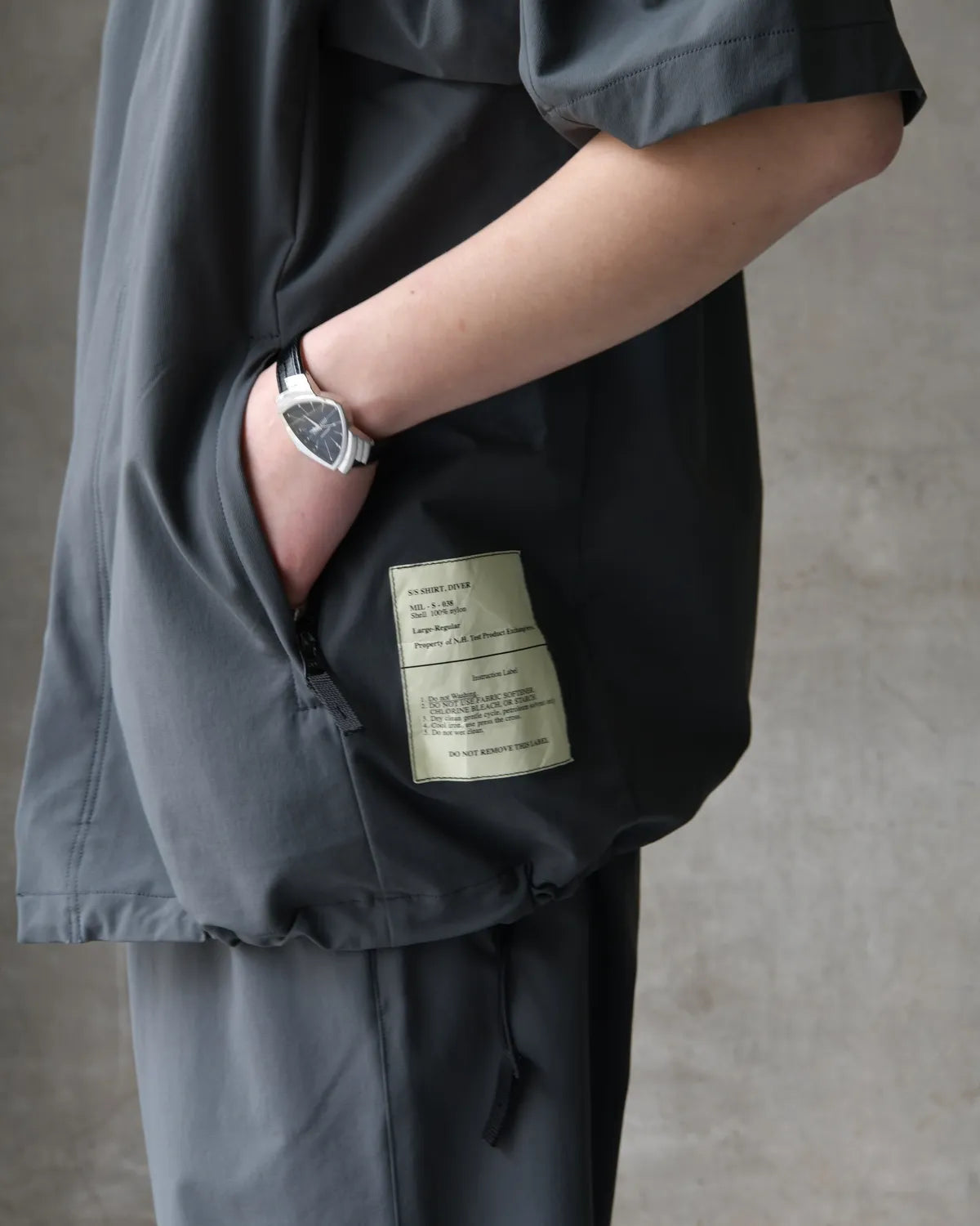 N.HOOLYWOOD TEST PRODUCT EXCHANGE SERVICE / DRAWSTRING SHIRT (9261-SH51-004)