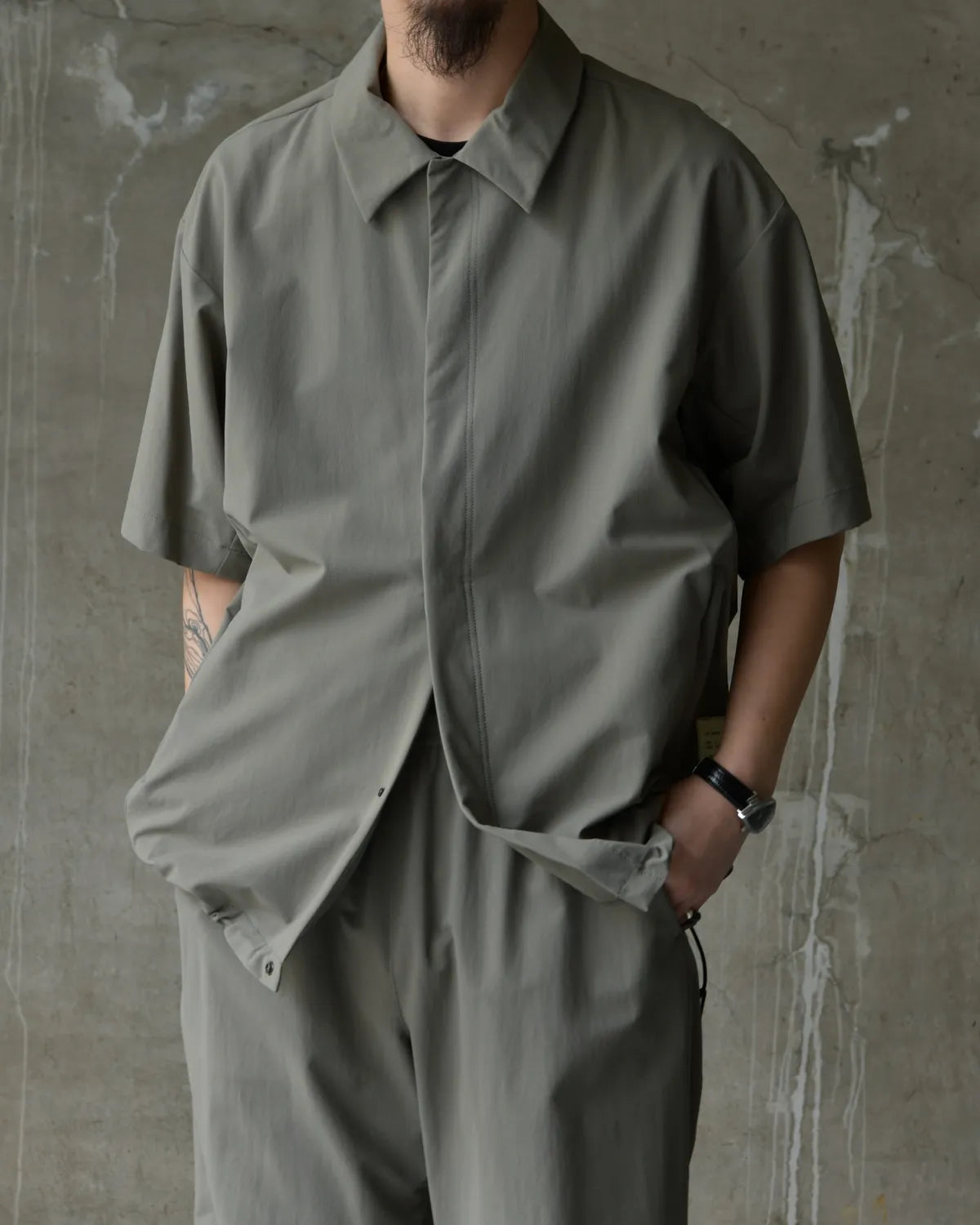 N.HOOLYWOOD TEST PRODUCT EXCHANGE SERVICE / DRAWSTRING SHIRT (9261-SH51-004)