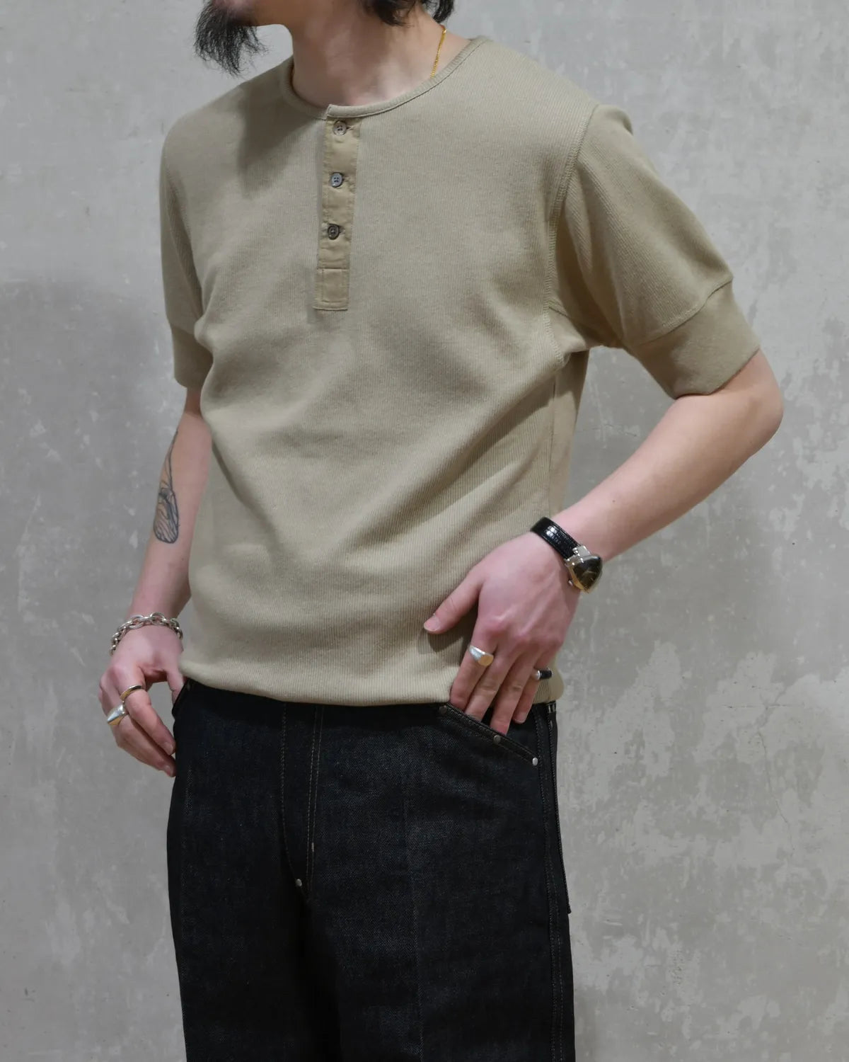 LEMAIRE / RIB HENLEY TOP (TS0007 LJ1030)
