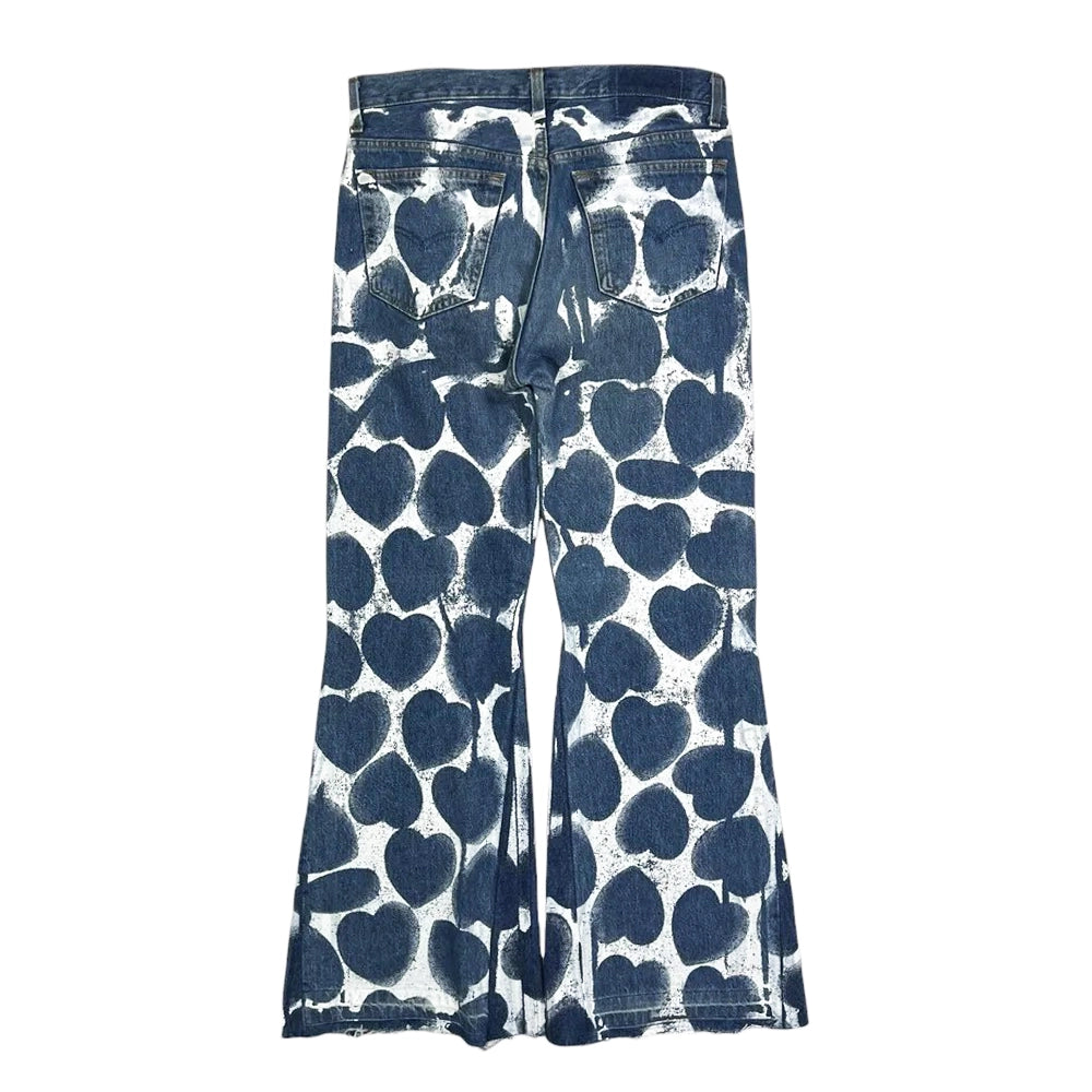 READYMADE / HEART PRINT DENIM (RM-P01-0000-066)