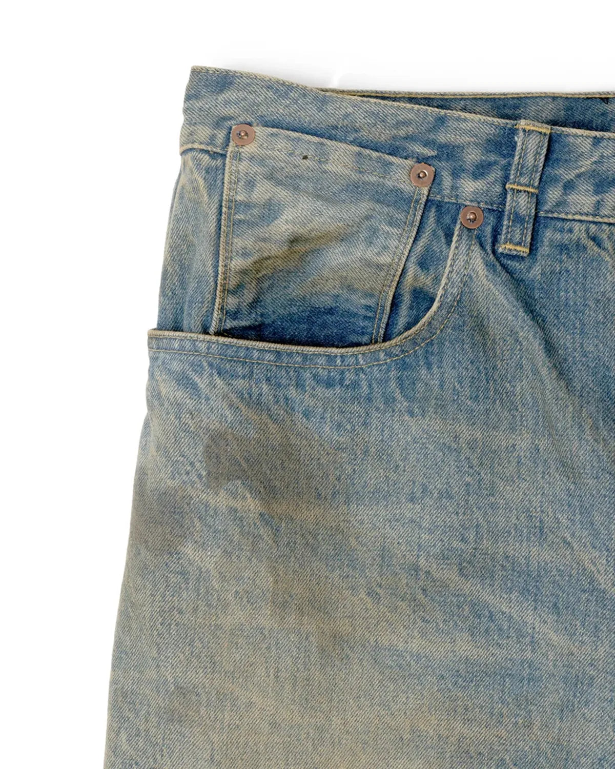 refomed / RIGHT HANDED DENIM PANTS "USED" (REPT-027U)