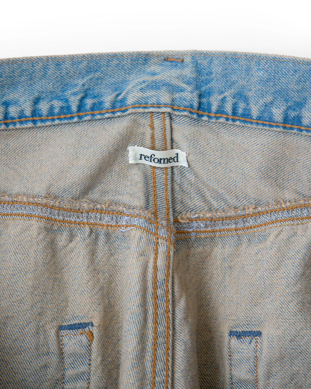 refomed / FRESH MAN DENIM WIDE PANTS by EDWIN "USED" (REPT-ED001U)