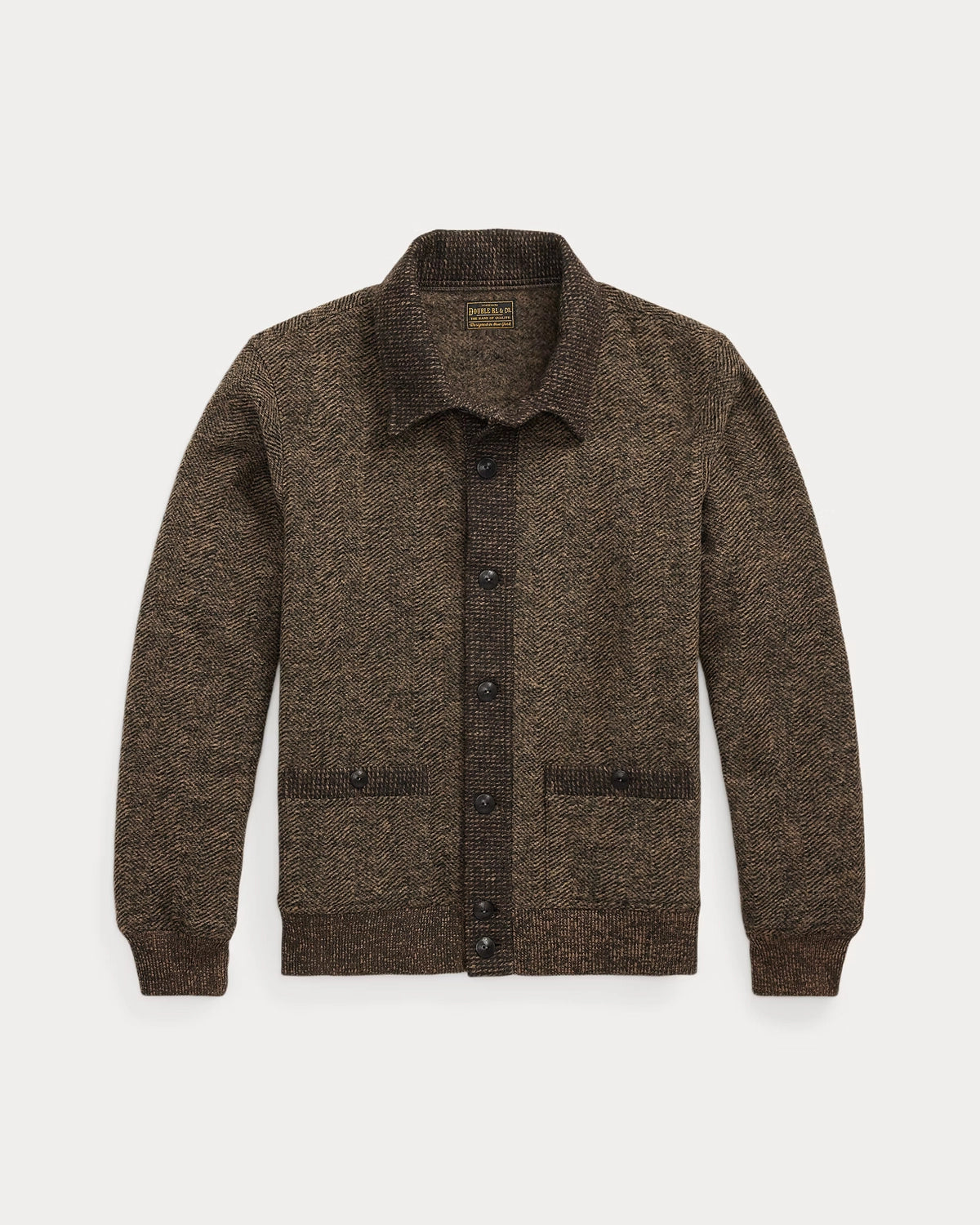 RRL の ダブルニット ツイード カーディガン (1441MNRRKNI16820200)