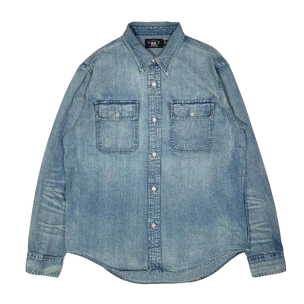 RRL ライトブルー デニムワークシャツ RRL ライトブルー デニムワークシャツ
