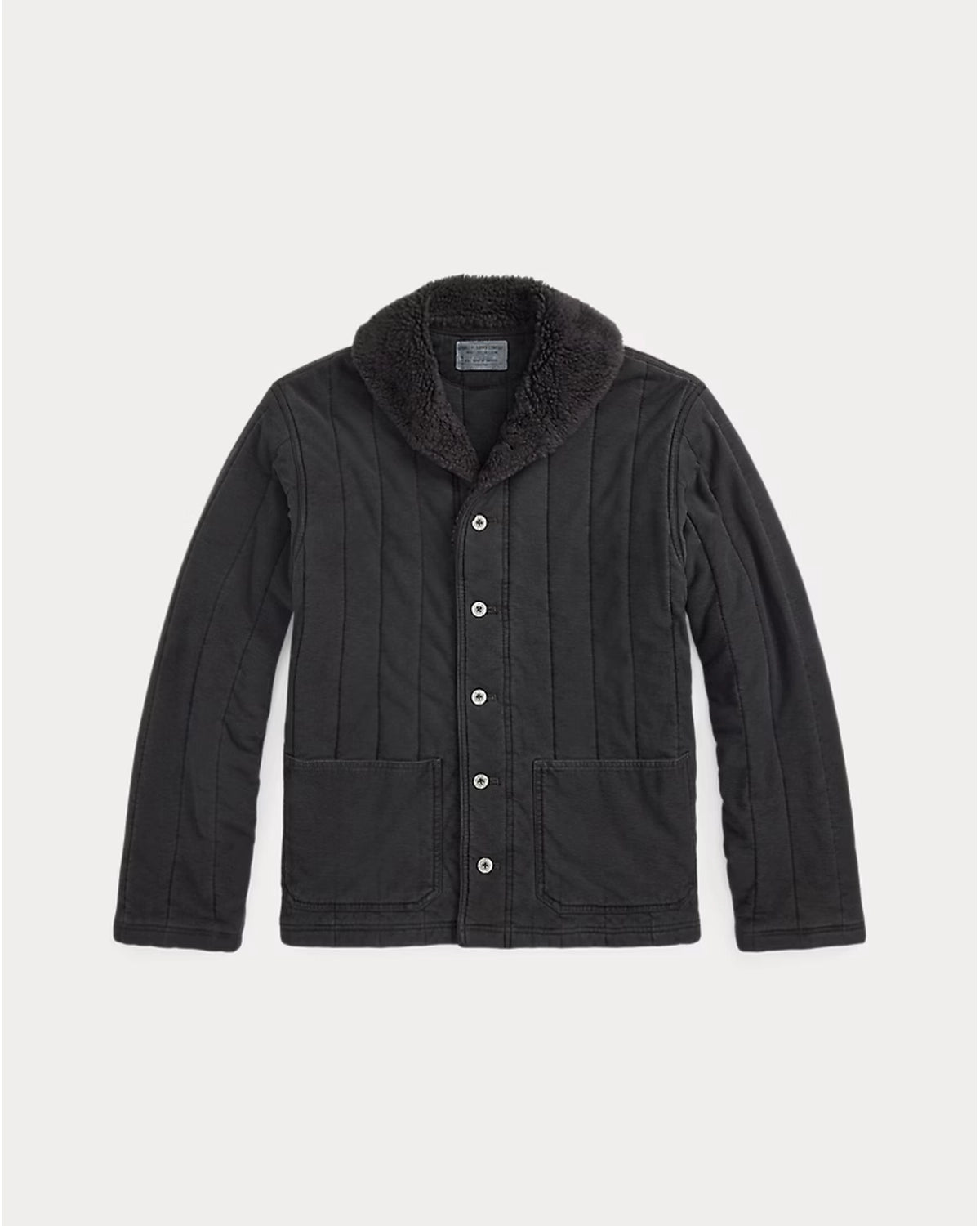 RRL の フリースカラー キルテッド ジャージー ジャケット (MNRRKNI16820201)