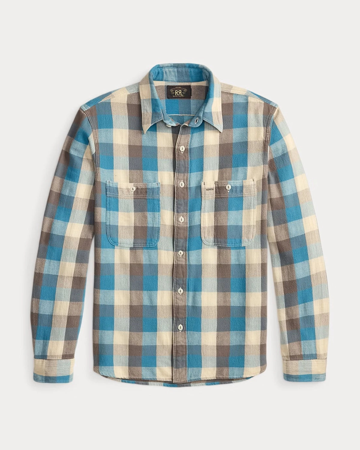 RRL の チェック ツイル ワークシャツ (MNRRWOV16820429)