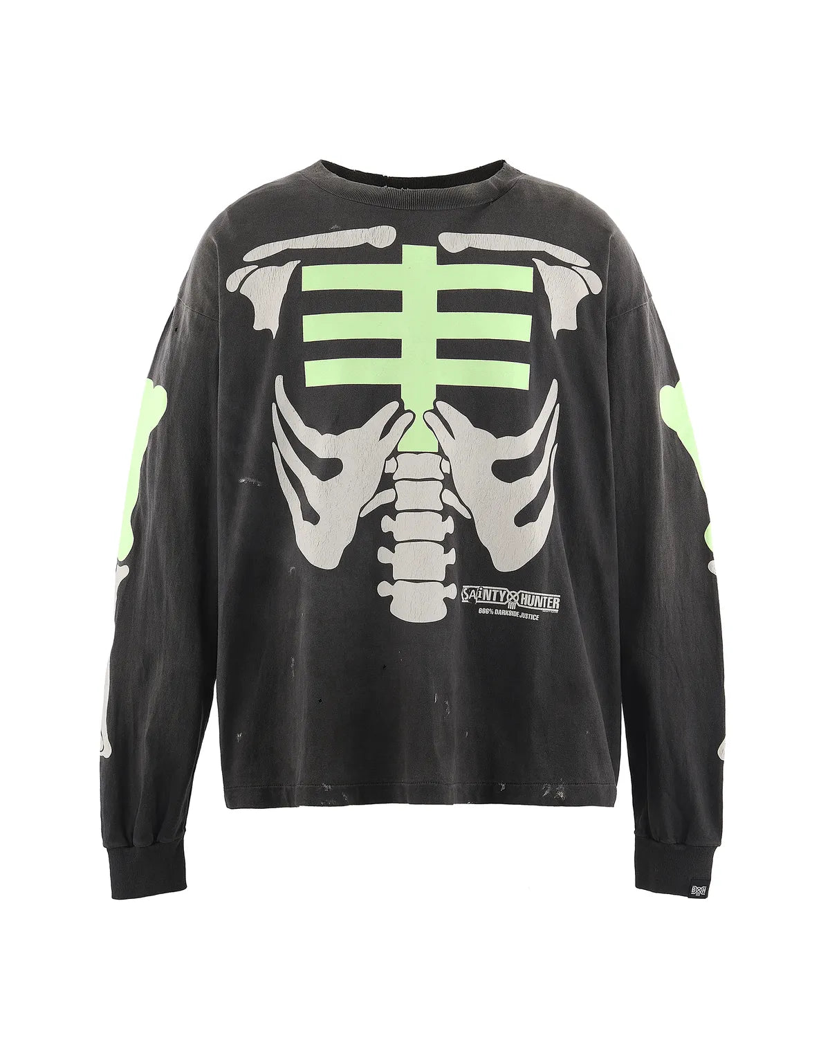 ©︎SAINT Mxxxxxx × BOUNTY HUNTER / BH_LS T-SHIRT / BONE (SM-MK8-0000-C30)