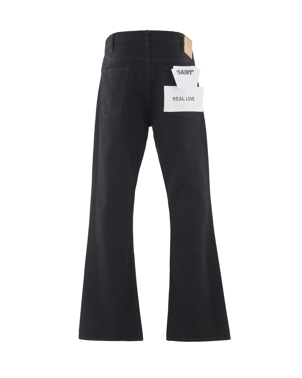 ©︎SAINT Mxxxxxx / BLACK DENIM PANTS / FLARE (SM-MK8-0000-078)