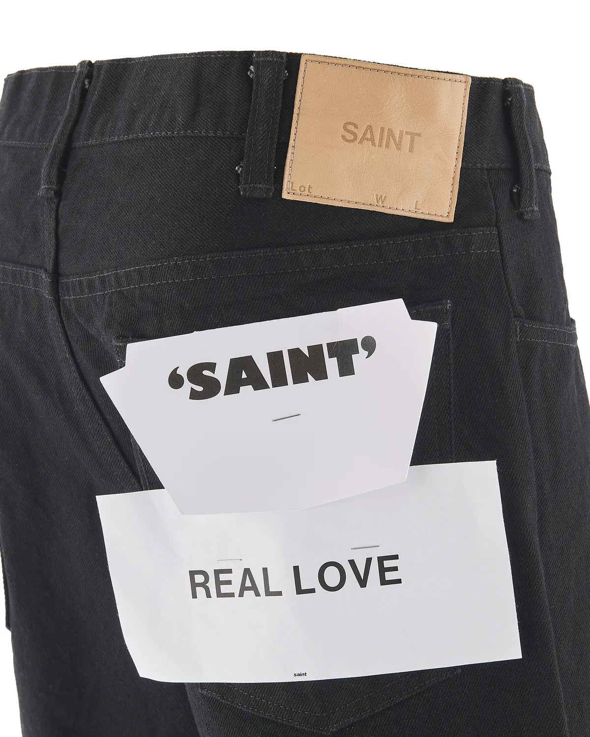 ©︎SAINT Mxxxxxx / BLACK DENIM PANTS / FLARE (SM-MK8-0000-078)