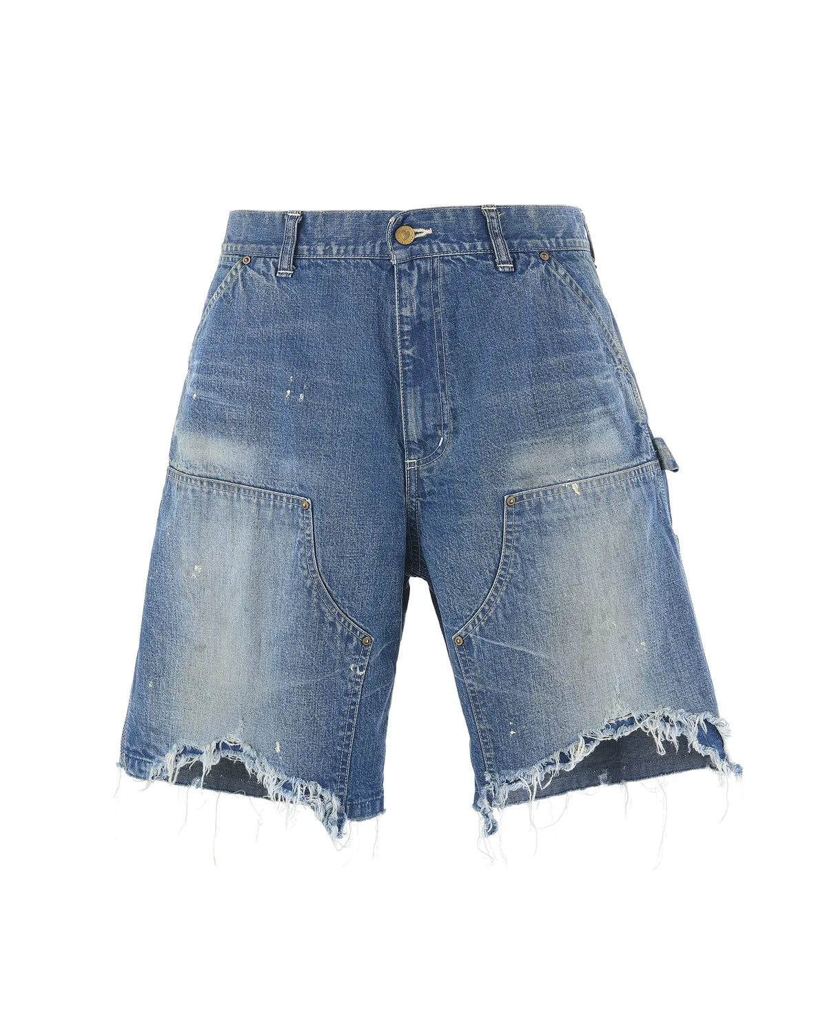 ©︎SAINT Mxxxxxx の DOUBLE KNEE SHORTS (SM-HR8-0000-073)