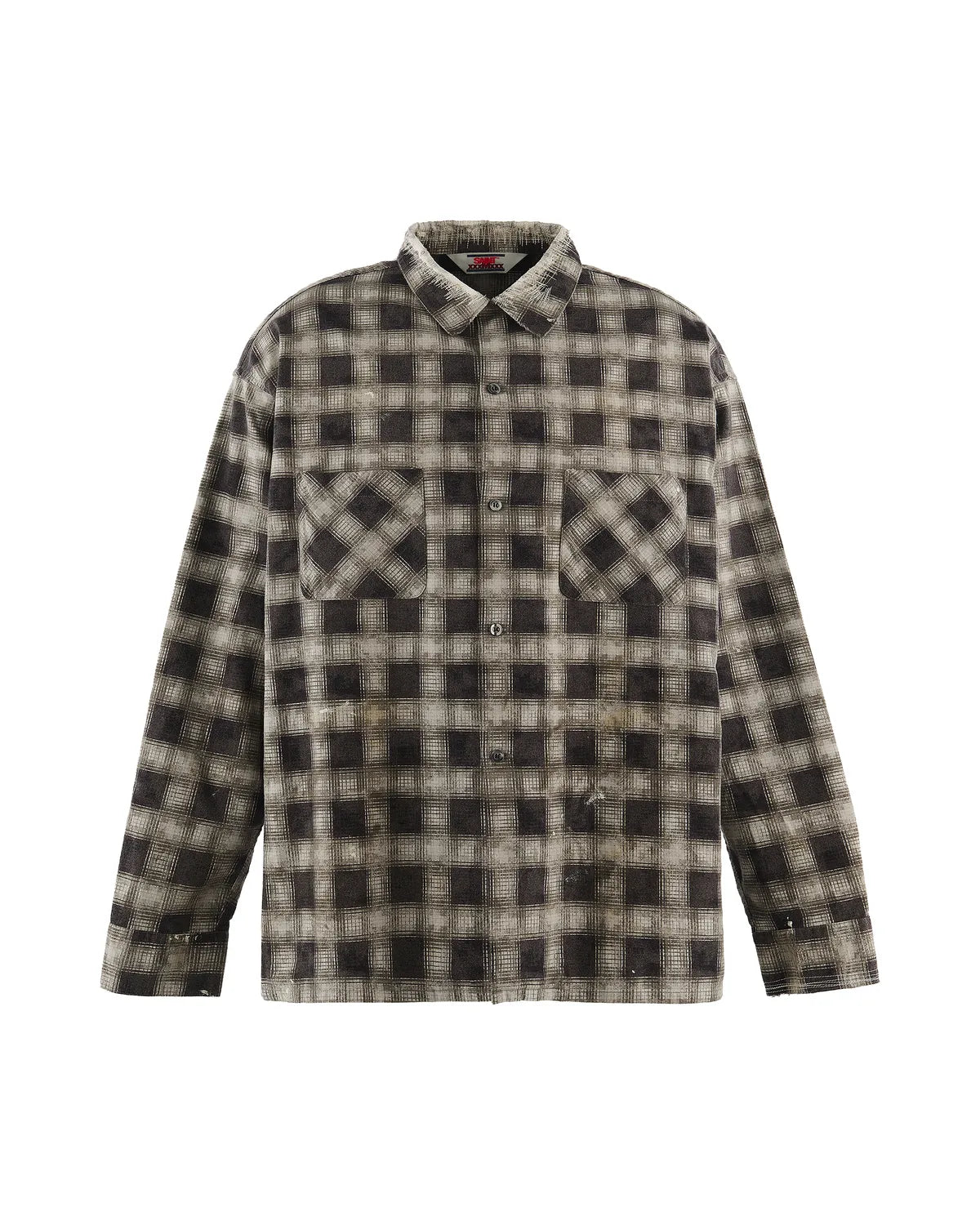 SAINT Mxxxxxx の PRINT CHECKS SHIRT (SM-MK1-0000-026)