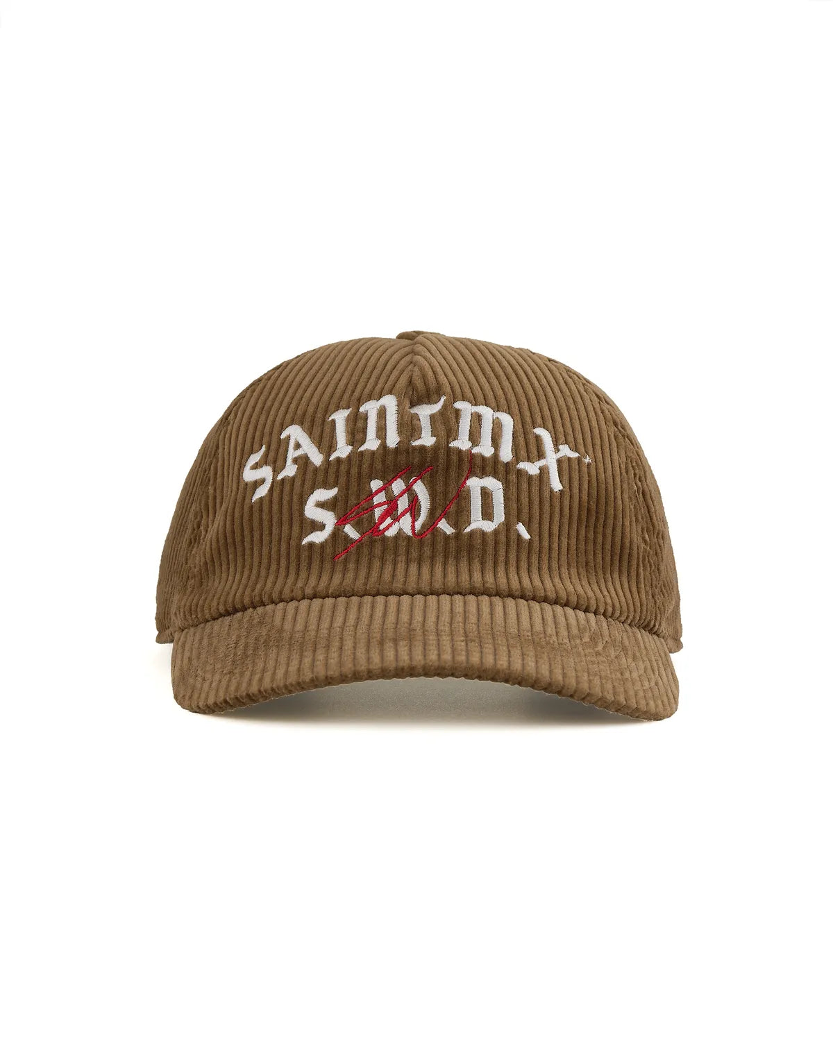 ©︎SAINT Mxxxxxx × SWJP の SW_CORDUROY CAP / SAINT SW (SM-MK8-0000-C13)