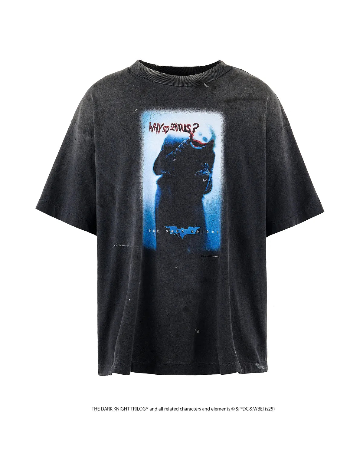©︎SAINT Mxxxxxx × THE DARK KNIGHT TRILOGY の BTM_SS TEE / LIP (SM-HR8-0000-C55)
