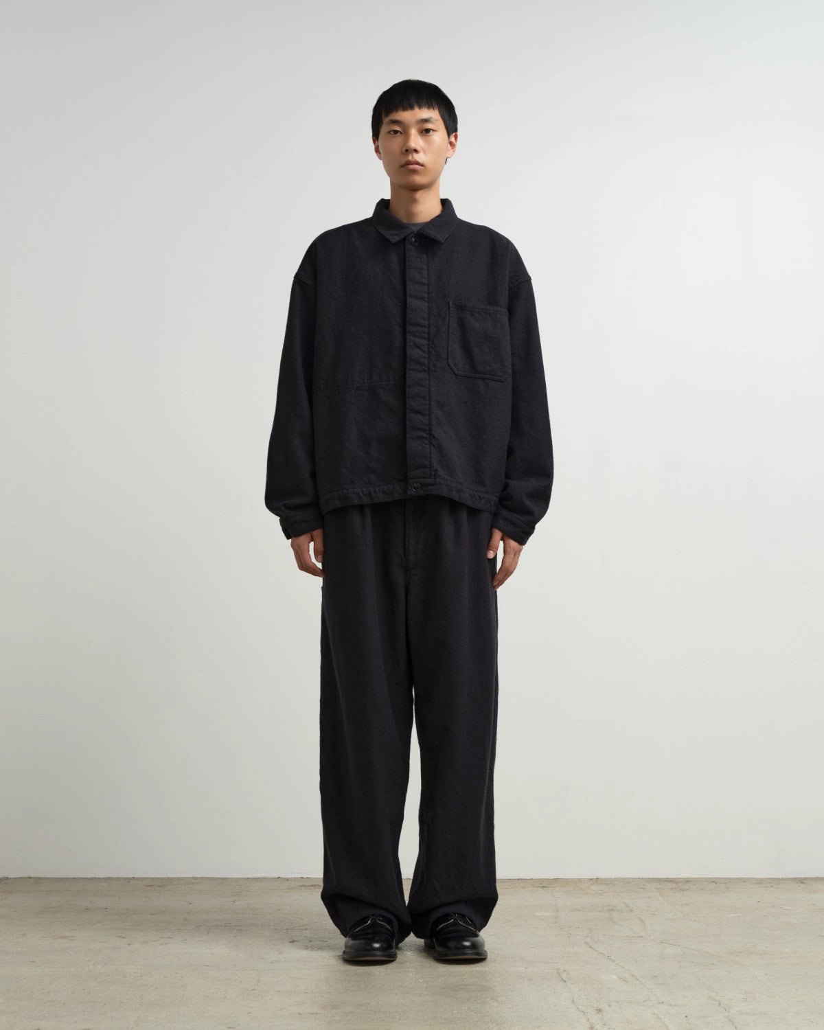 Graphpaper × SANMONT / SANMONT for Graphpaper Wool Twill Belted Pants (SANM263-40002)