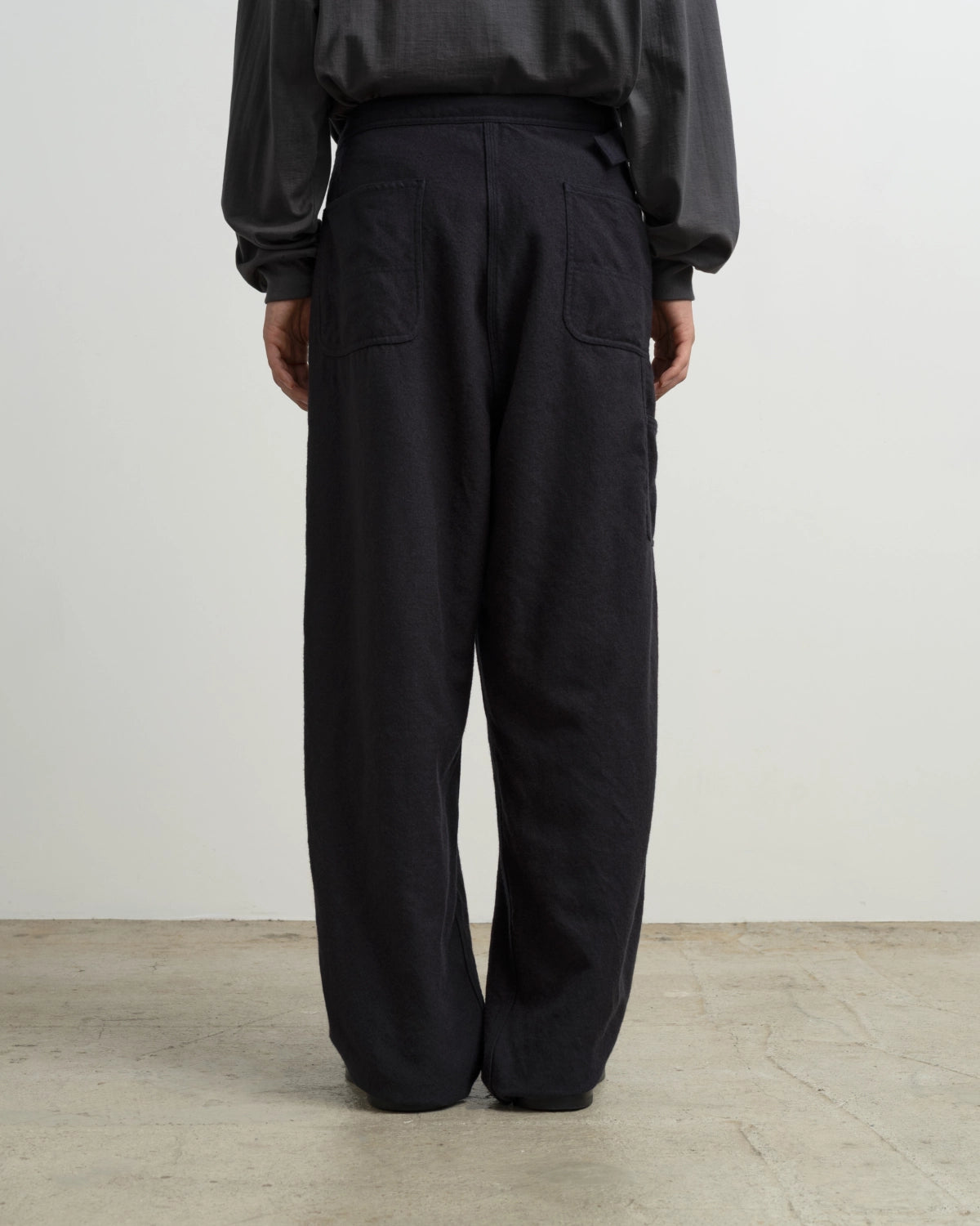Graphpaper × SANMONT / SANMONT for Graphpaper Wool Twill Belted Pants (SANM263-40002)