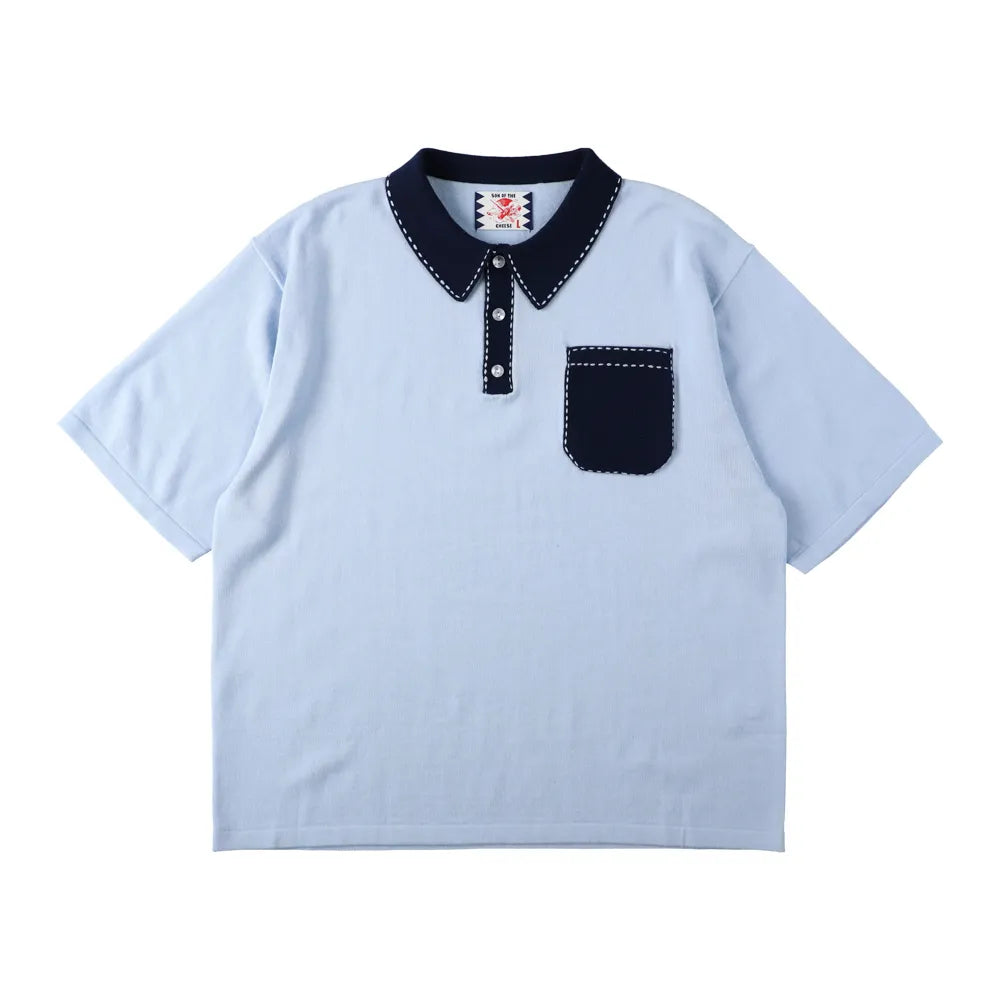 SON OF THE CHEESE (サノバチーズ) / Hand Stitch Polo Knit